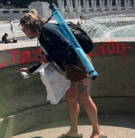 Woman in Custody For Allegedly Vandalizing WWII Memorial