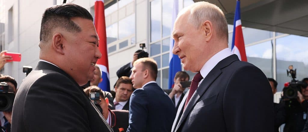 Kim, Putin Near Completion Of First-Ever Road Link As Military Partnership Grows