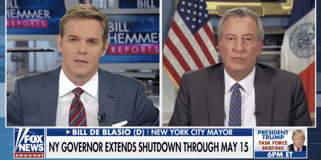 De Blasio Suggests New York City Could Be Shut Down Until July or August