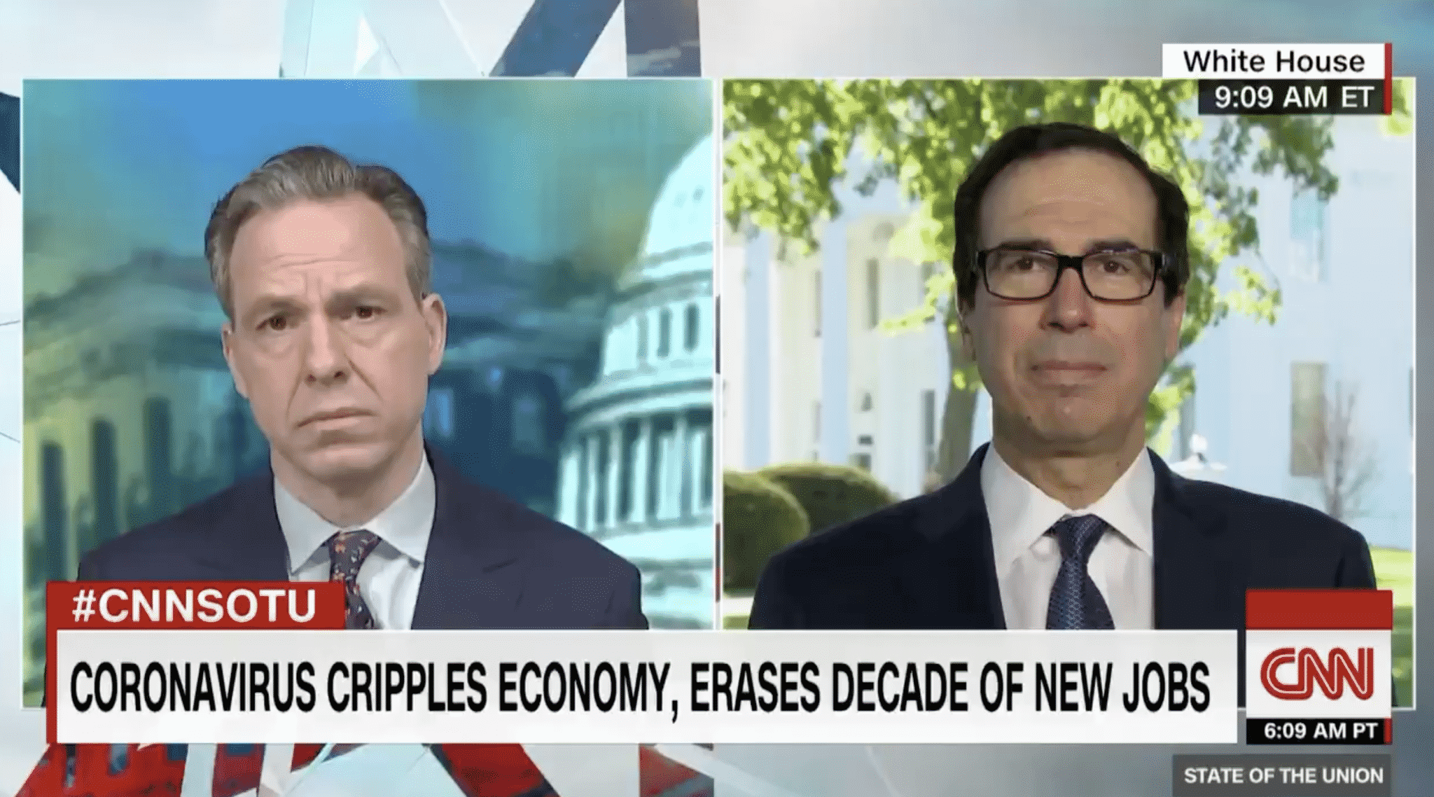 Treasury Secretary Predicts It Will Take Months Not Years for an Economic Rebound