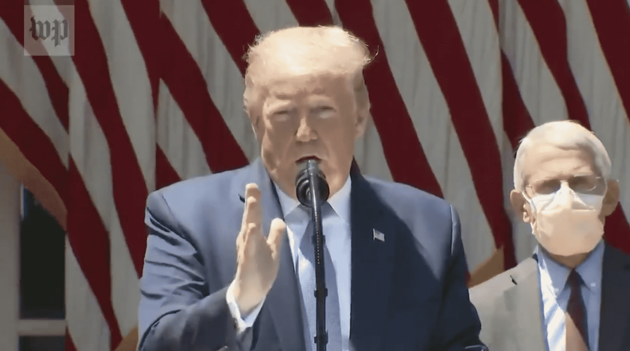 Trump Says ‘Vaccine or No Vaccine, We’re Back’