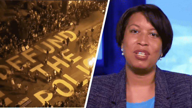 DC Mayor Pressed Over ‘Defund the Police’ Mural Near White House