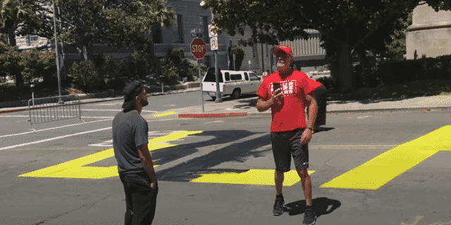 ‘We’re Sick of This’: People Caught on Camera Defacing ‘Black Lives Matter’ Mural in CA