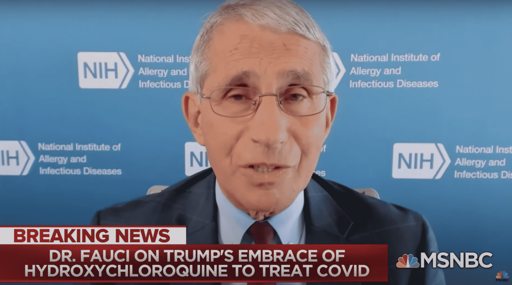 Fauci: Hydroxychloroquine Is ‘Not Effective’ in Treating the Coronavirus