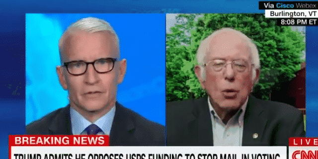 Sanders on Trump’s Opposition to Postal Service Funding: He ‘May Be Crazy, but He’s Not Stupid’