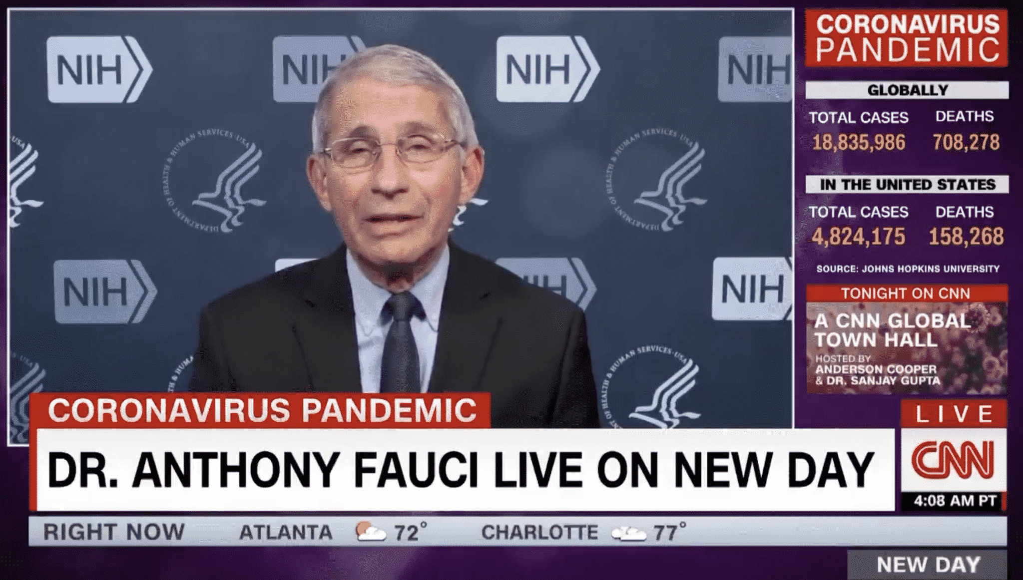 Fauci Claims the United States Could Be ‘Way Down’ in Coronavirus Cases by November