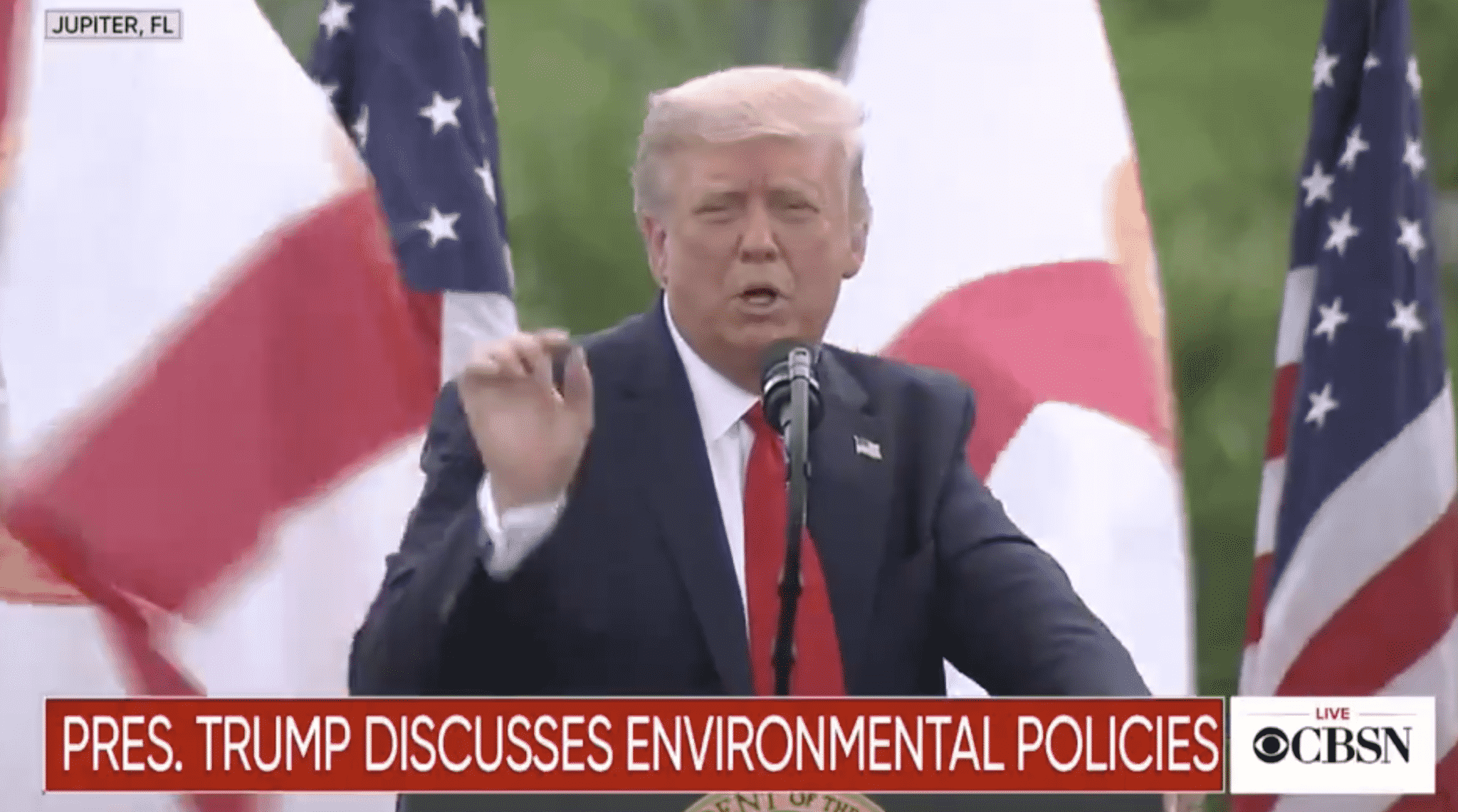 Trump Touts His Environmental Record, Calls Himself ‘the Great Environmentalist’