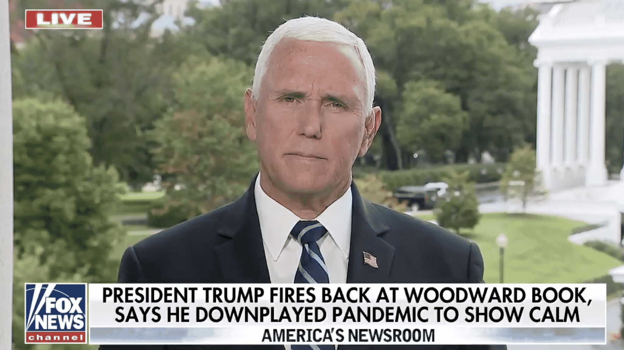 Pence Says He Saw Trump Carry the Message of ‘Keep Calm and Carry on’ Amid Pandemic