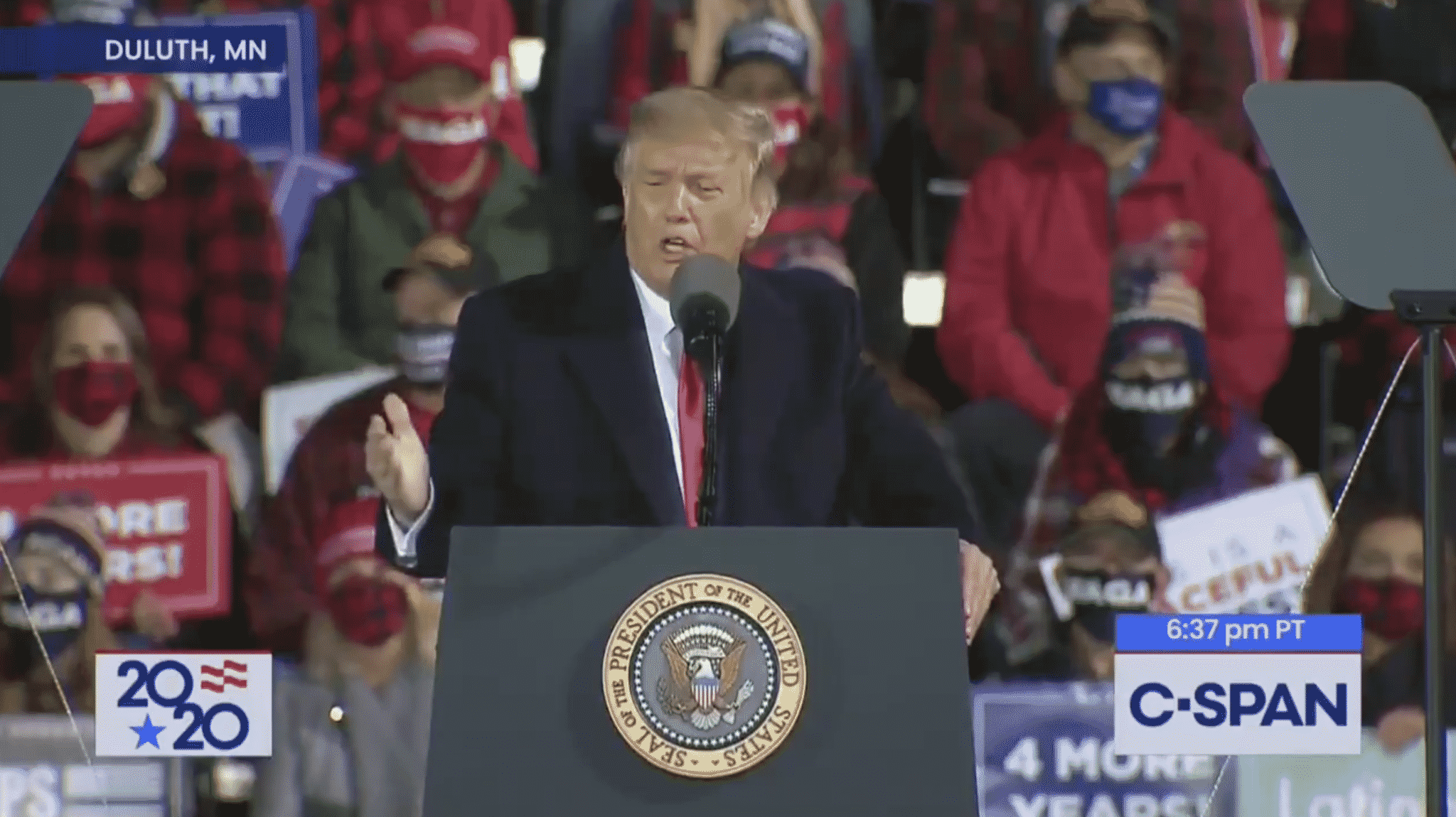 Trump Takes Aim at Rep. Ilhan Omar During Rally in Her Home State