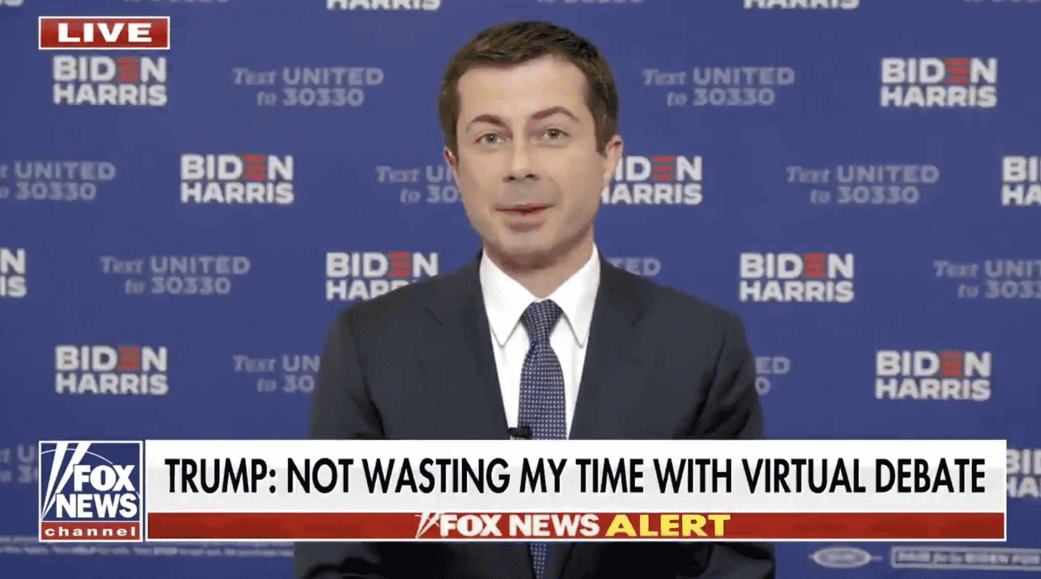 Buttigieg on Trump’s Virtual Debate Comments: It Is a ‘Reflection of the Weakness of His Campaign’