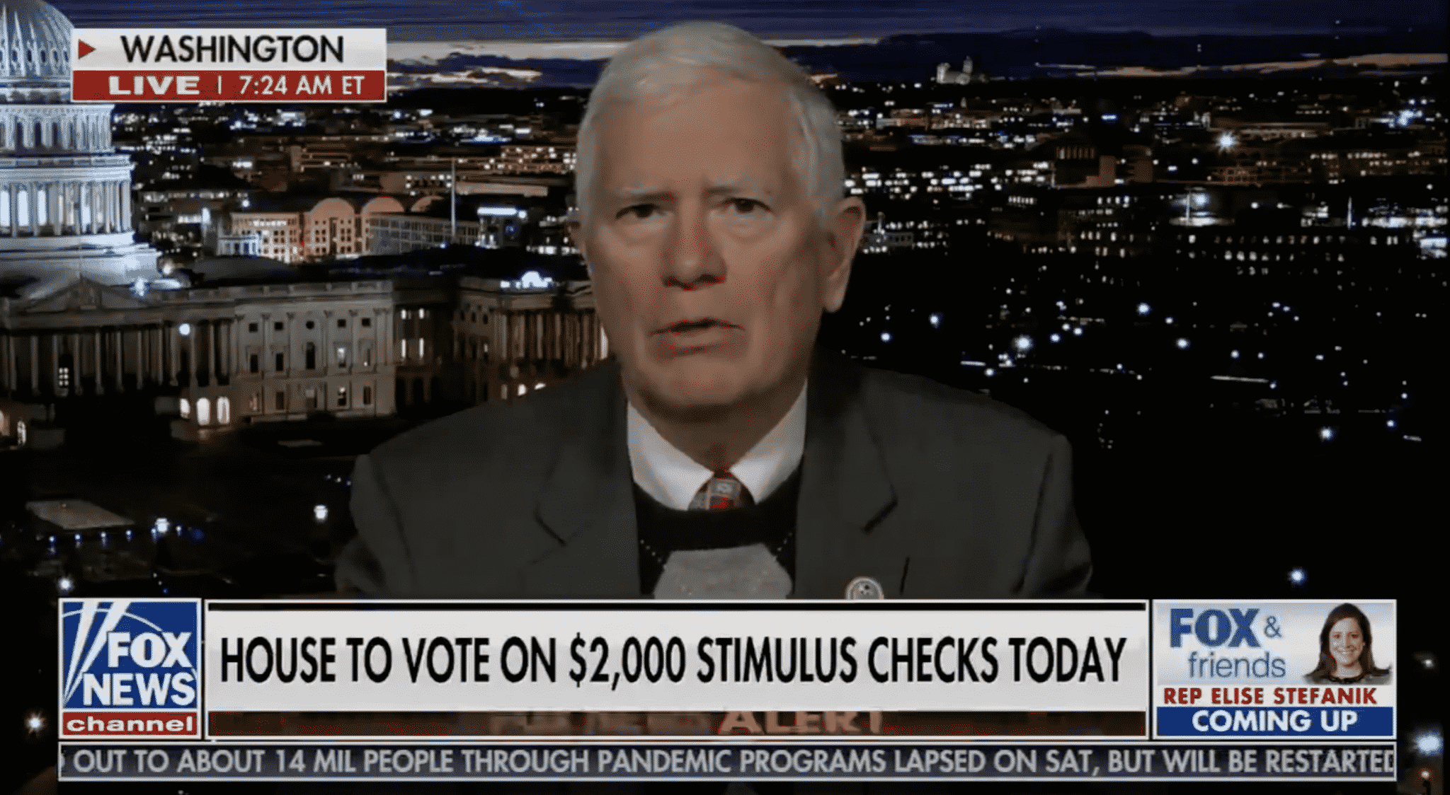 Rep. Mo Brooks on $2,000 Stimulus Checks: ‘Someone’s Gotta Show Me How We’re Going to Pay for It’