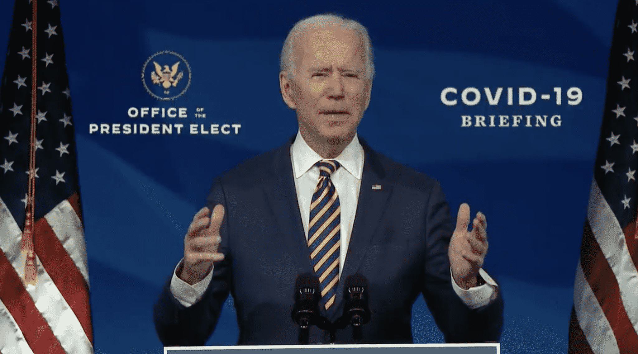 Biden Gives Chris Christie ‘Credit’ for Wearing a Mask
