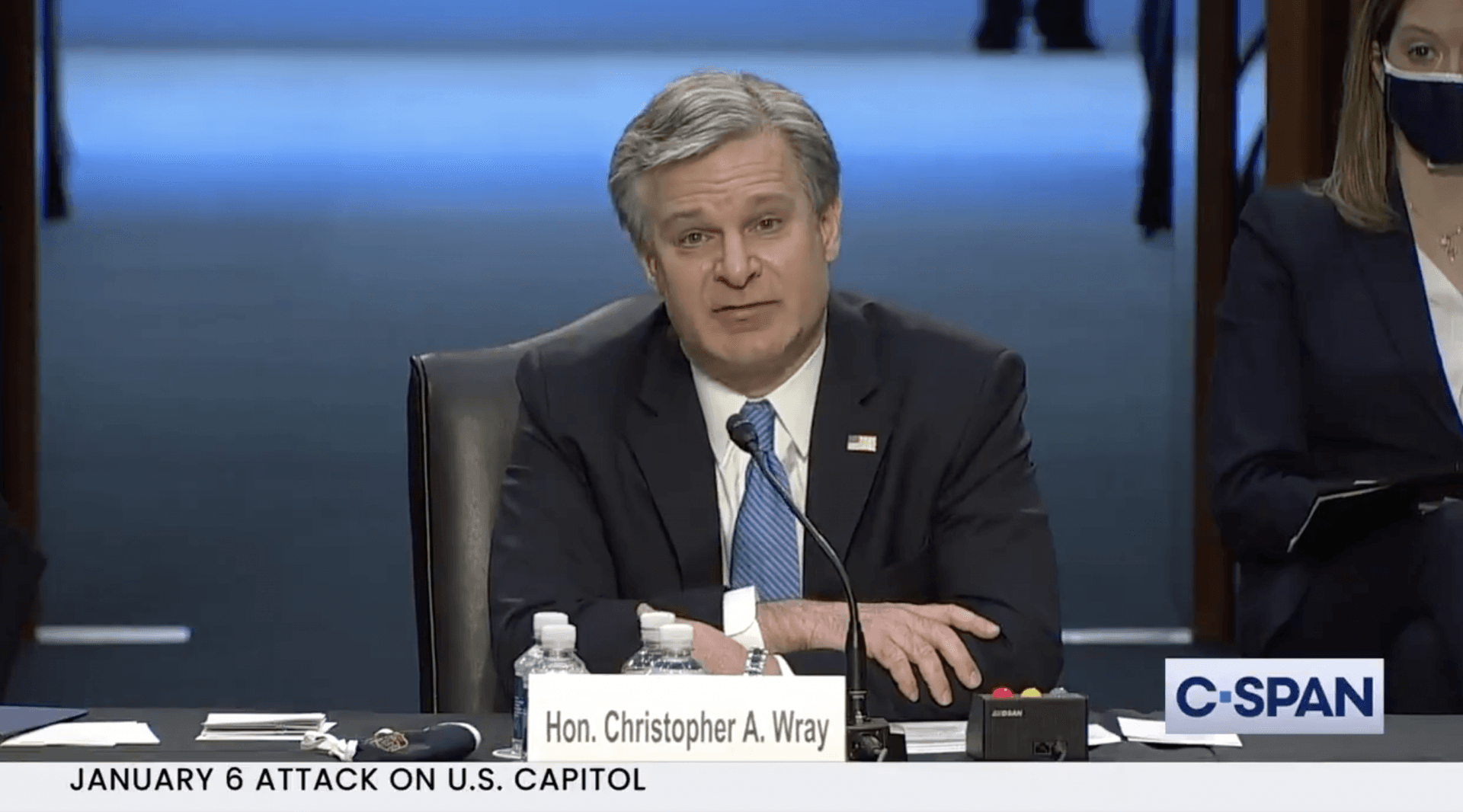 Wray Smacks Down Report US Capitol Riot Was Organized by ‘Fake Trump Protesters’