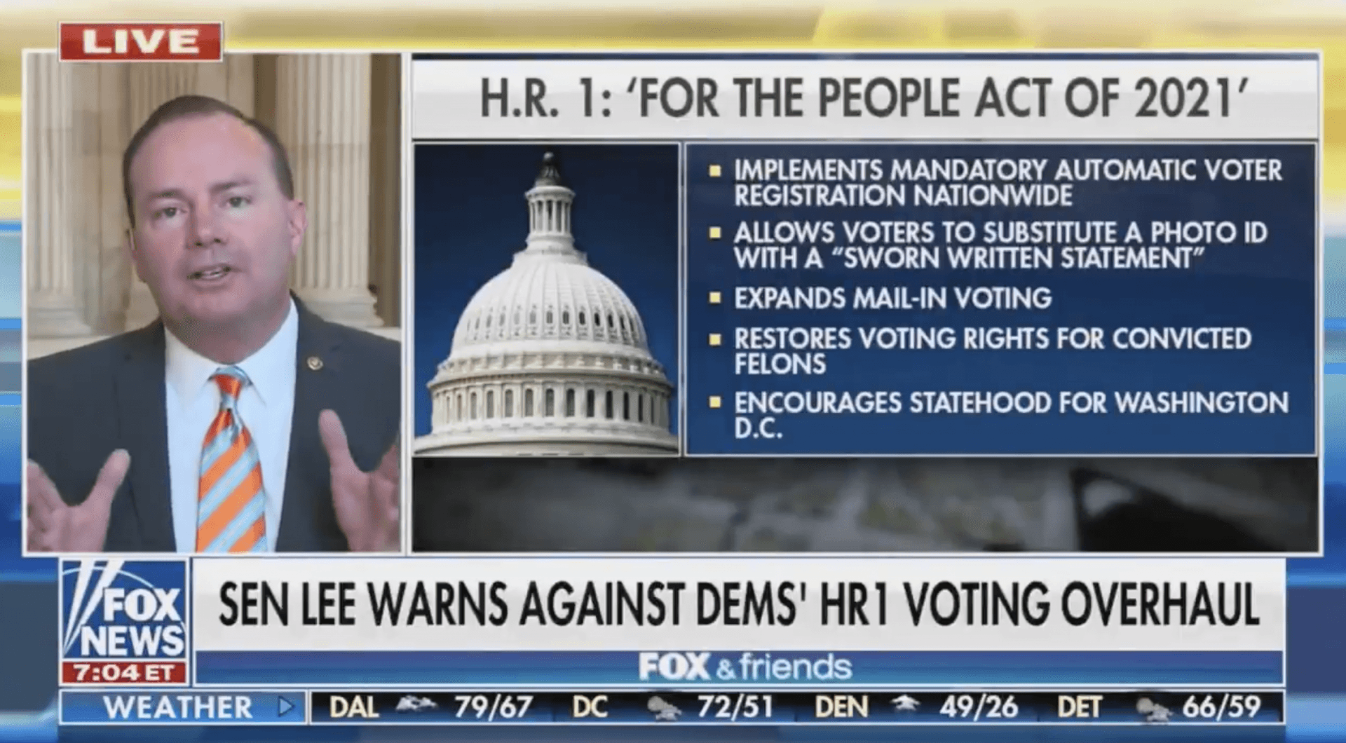 Sen. Mike Lee on Election Reform Bill: ‘As if Written in Hell by the Devil Himself’