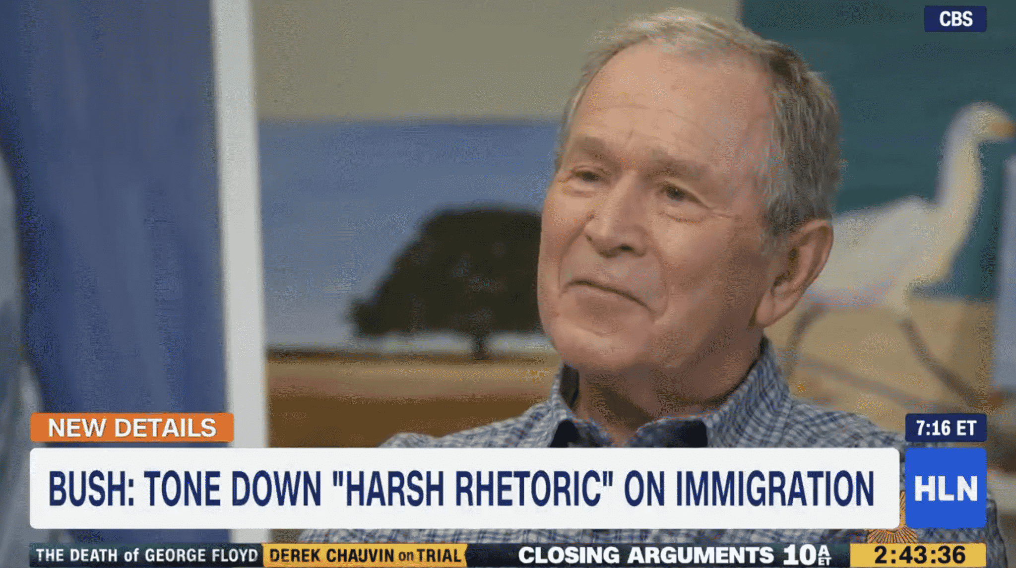 George W. Bush Calls on Congress To Do Away With ‘Harsh Rhetoric About Immigration’
