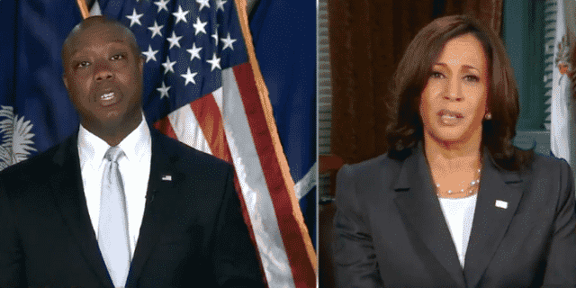 GOP Sen. Tim Scott Says America Is ‘Not a Racist Country’ — Harris Reacts