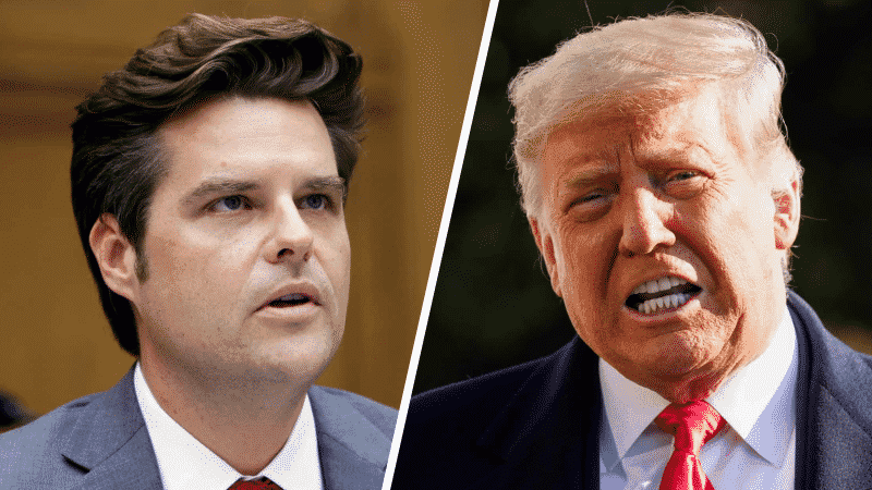 Trump Denies Gaetz Ever Asked Him For a Preemptive Blanket Pardon