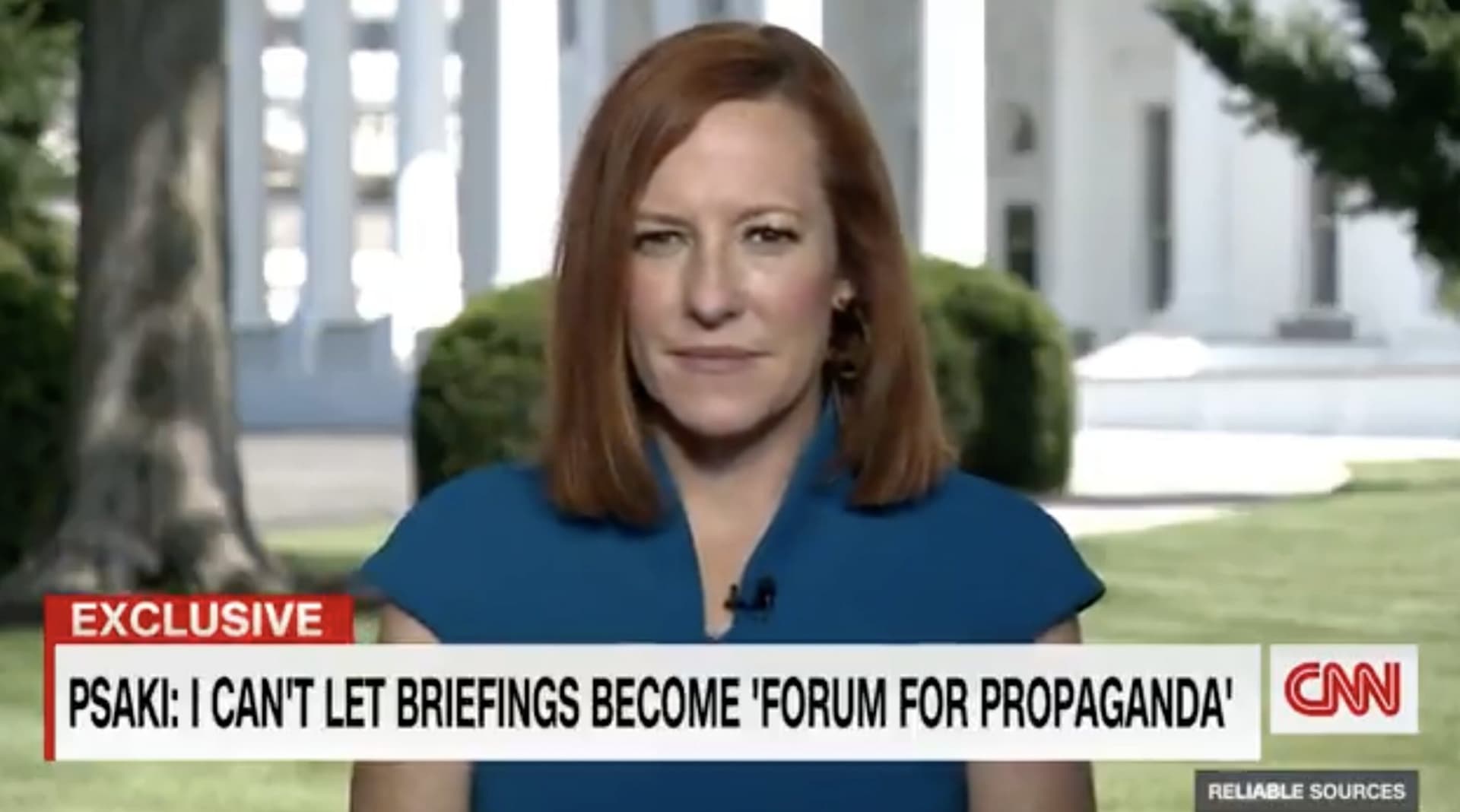 Psaki Says She Has a Responsibility To Keep Briefing Room From Becoming a ‘Forum for Propaganda’