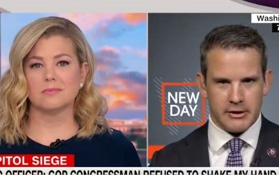 Kinzinger Torches Republican Colleague for Refusing To Shake Officer’s Hand