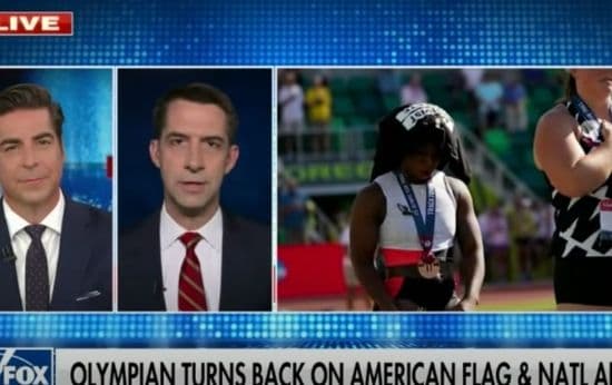 Sen. Tom Cotton Calls for Athlete Who Snubbed Flag To ‘Be Removed From the Olympic Team’