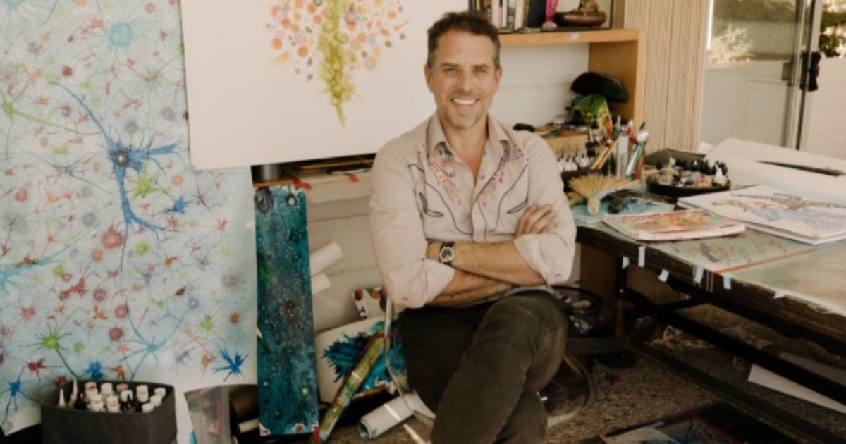 Hunter Biden Boasts of Being Courageous Because of His Schoolkid-Style Art