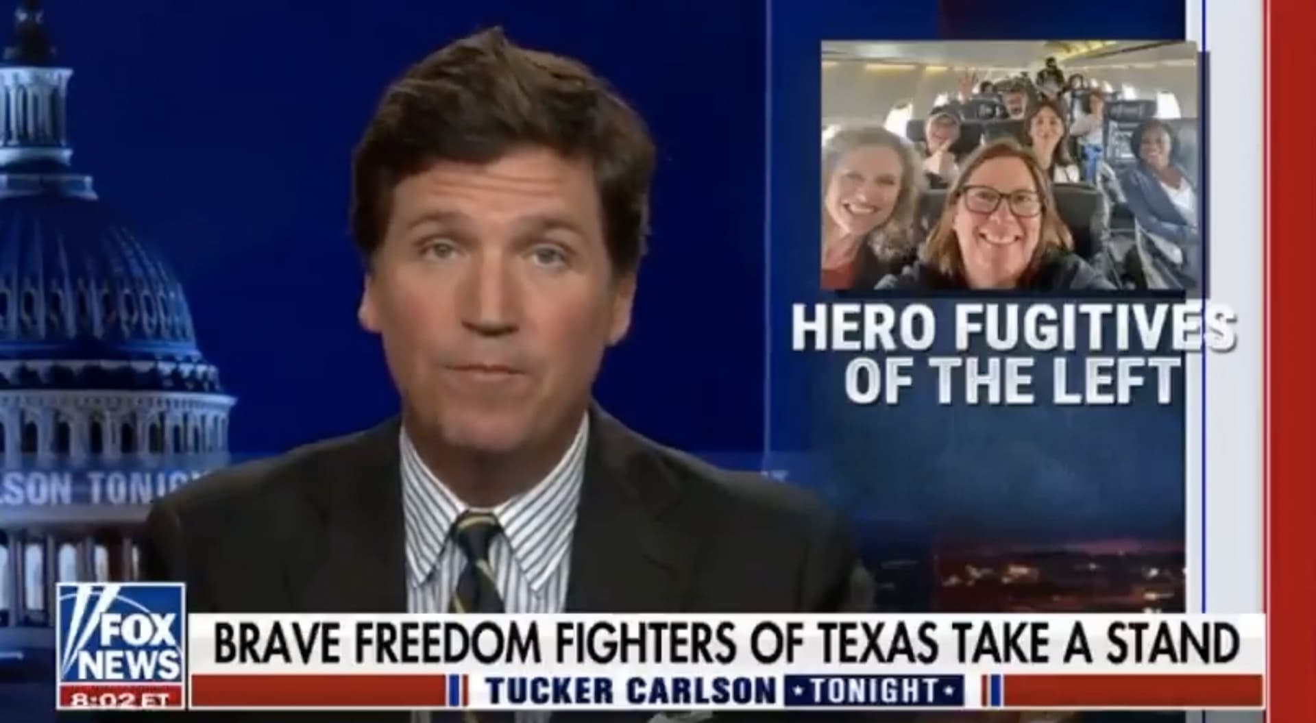Tucker Carlson Slams Texas Lawmakers Who Fled State To Block Voting Bill: An Act of ‘Insurrection’