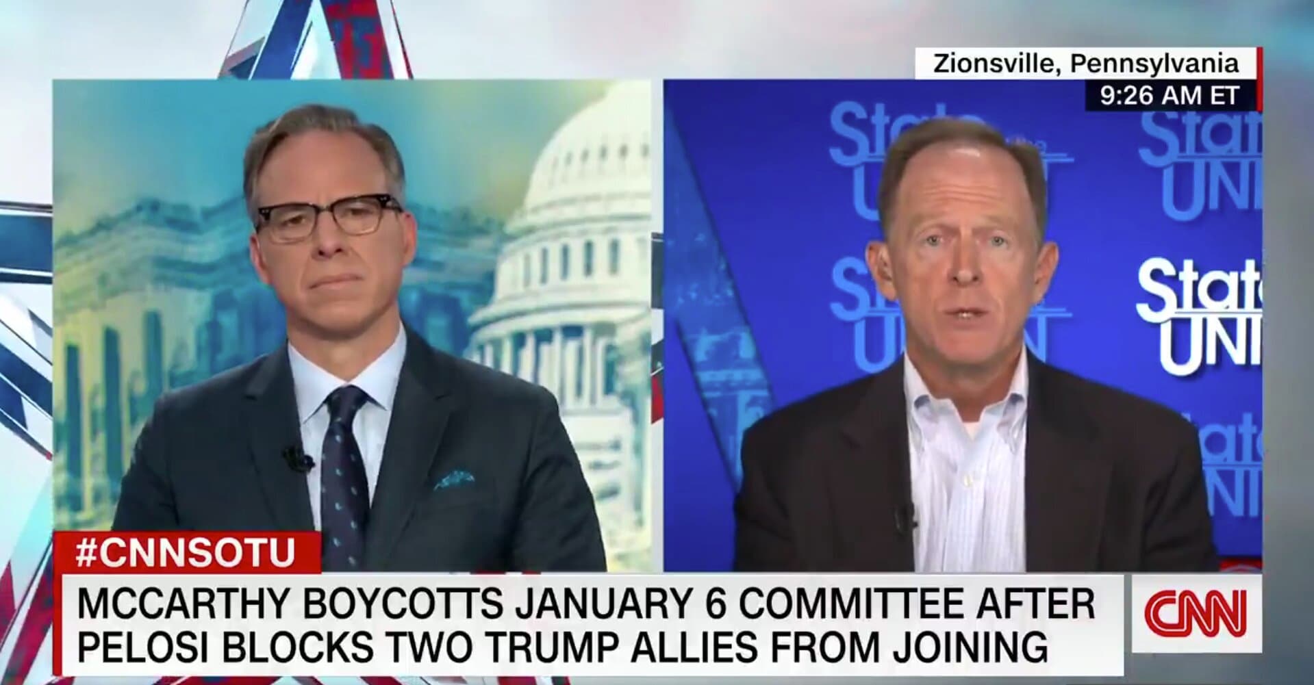Toomey Claims Jan. 6 Committee Is ‘Politically To the Advantage’ of Dems