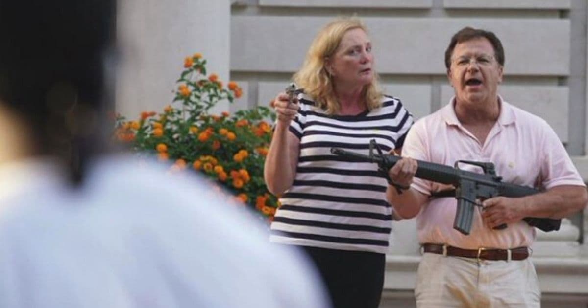 Missouri Gov Pardons St. Louis Couple Who Brandished Guns When BLM Stormed Neighborhood