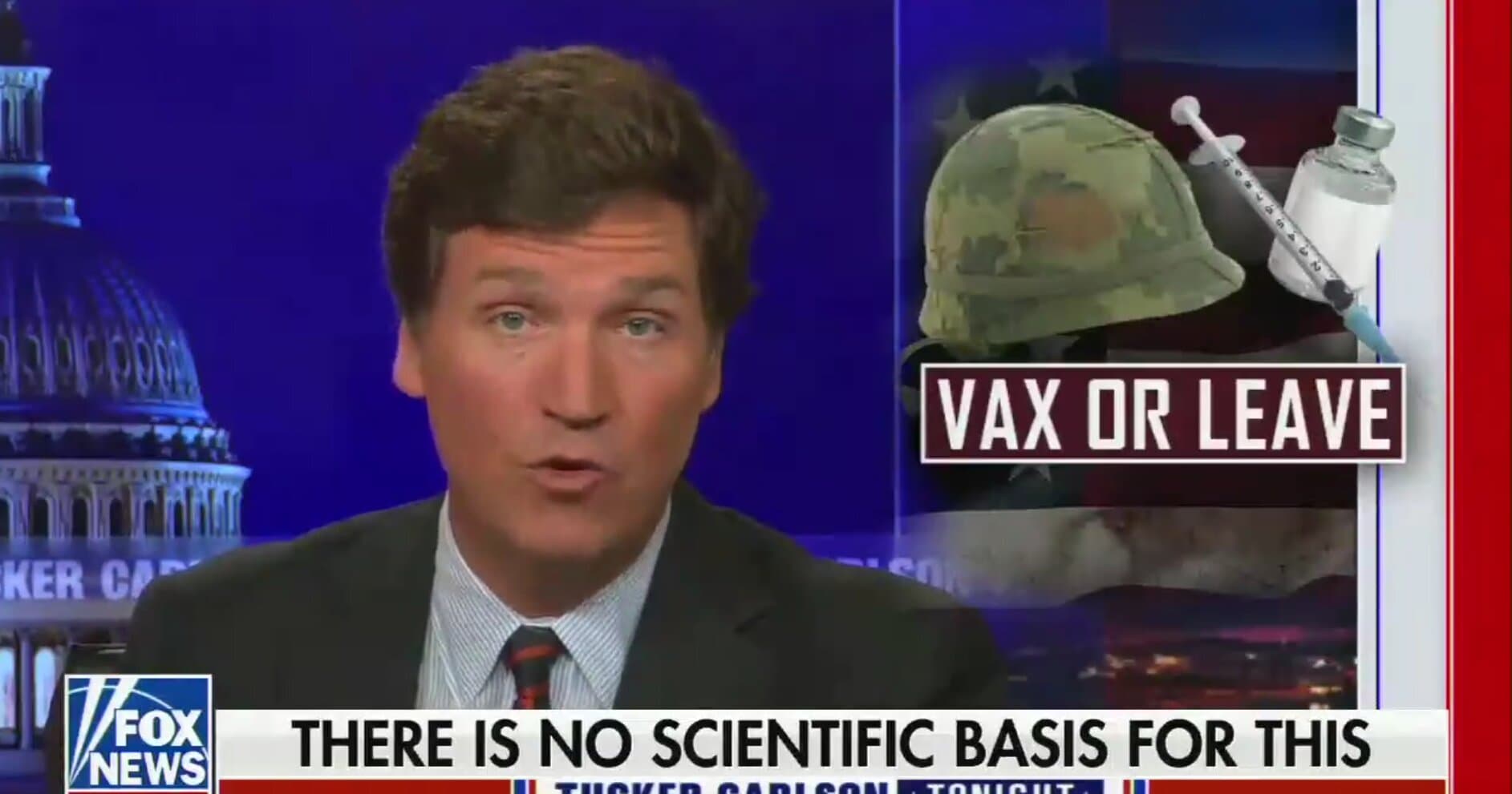 Tucker Carlson Slams US Military Vaccine Mandate: Used To Identify ‘Sincere Christians’ and ‘Free Thinkers’