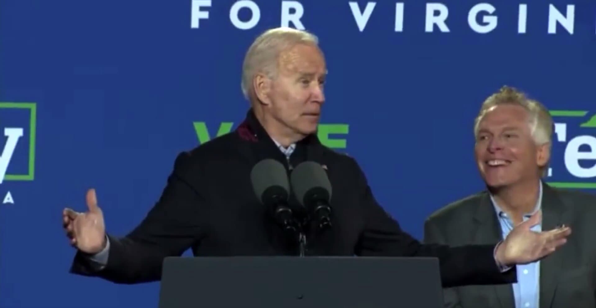 Biden Asks Why VA GOP Gubernatorial Candidate Is Not Campaigning With Trump: ‘Is He Embarrassed?’