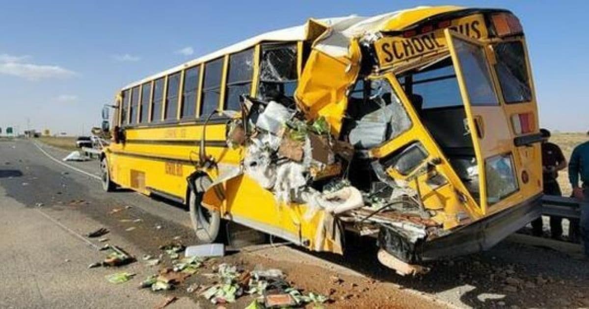 Semi-Truck Hits Broken-Down School Bus: Bus Driver's Quick Thinking Likely Saved 30 Students