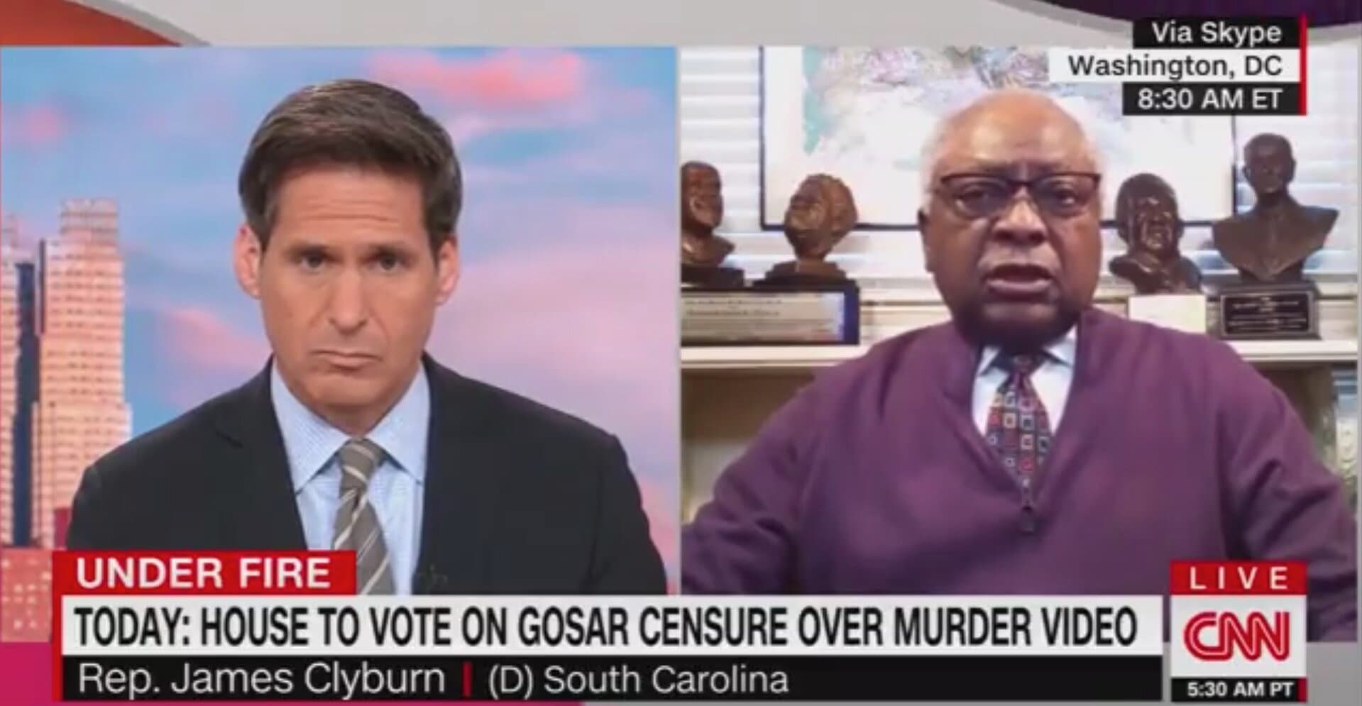 Clyburn Says Gosar ‘Should Not Even Be a Member Of’ Congress, Suggests He Should Be Expelled