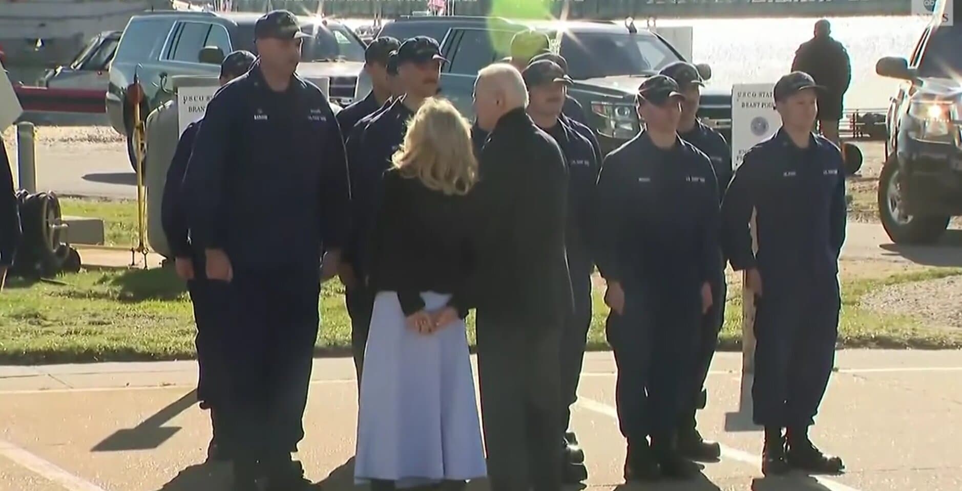Biden Visits With Coast Guard Service Members on Thanksgiving