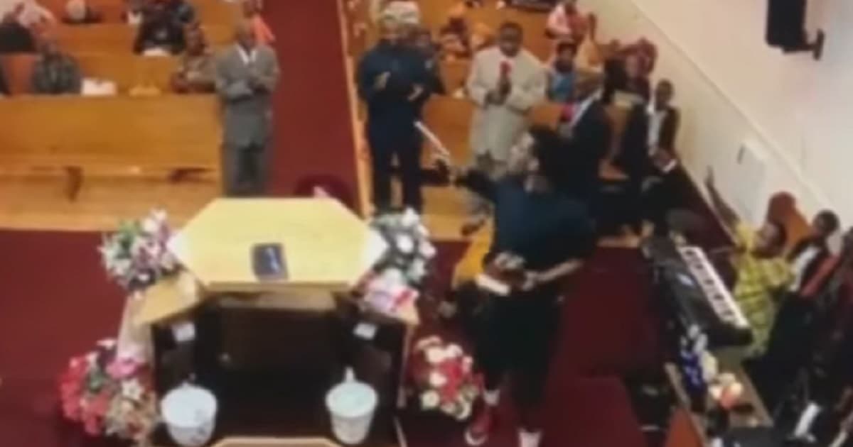Pastor Springs Into Action After Crazed Man Walks Up to the Altar, Pulls Gun on Shocked Congregants