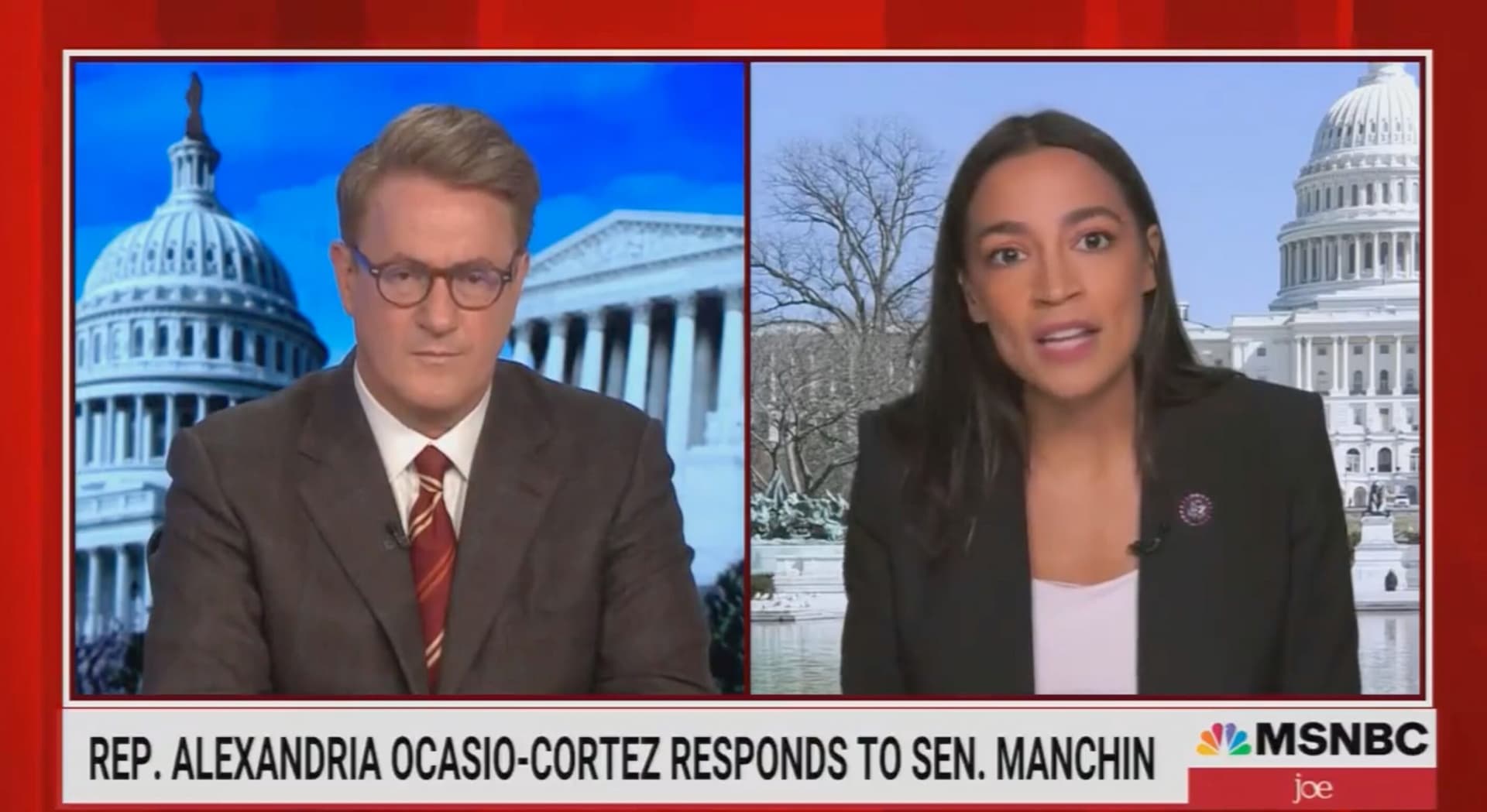 AOC Claims She Represents ‘Just As Many or More People’ Than Manchin