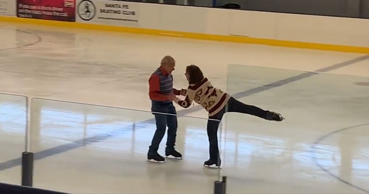 Watch: Man Continues Ice Skating Lessons Amid Stage 4 Cancer Battle, Performance Caught on Tape