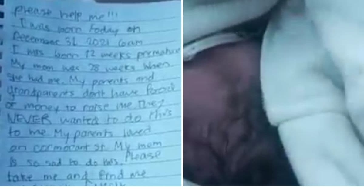 'Please Help Me': Town Shocked After Discovering Box with Eerie Note, Baby in the Snow