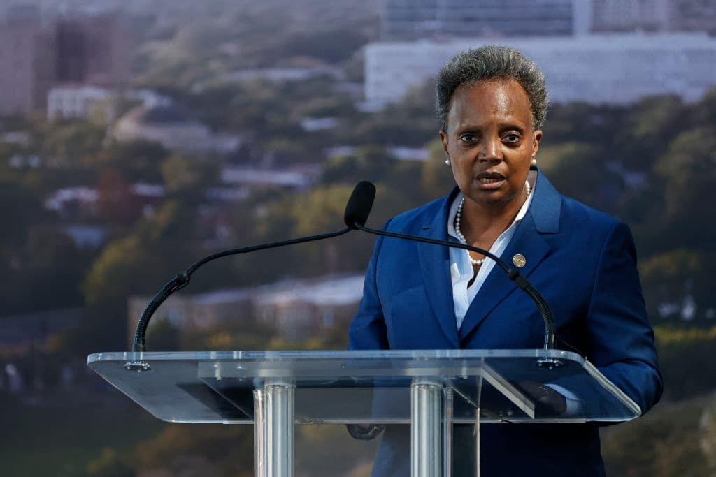 Lightfoot Brutally Mocked After People Notice Something Odd on Her Couch in Pic Bribing People to Get Vax