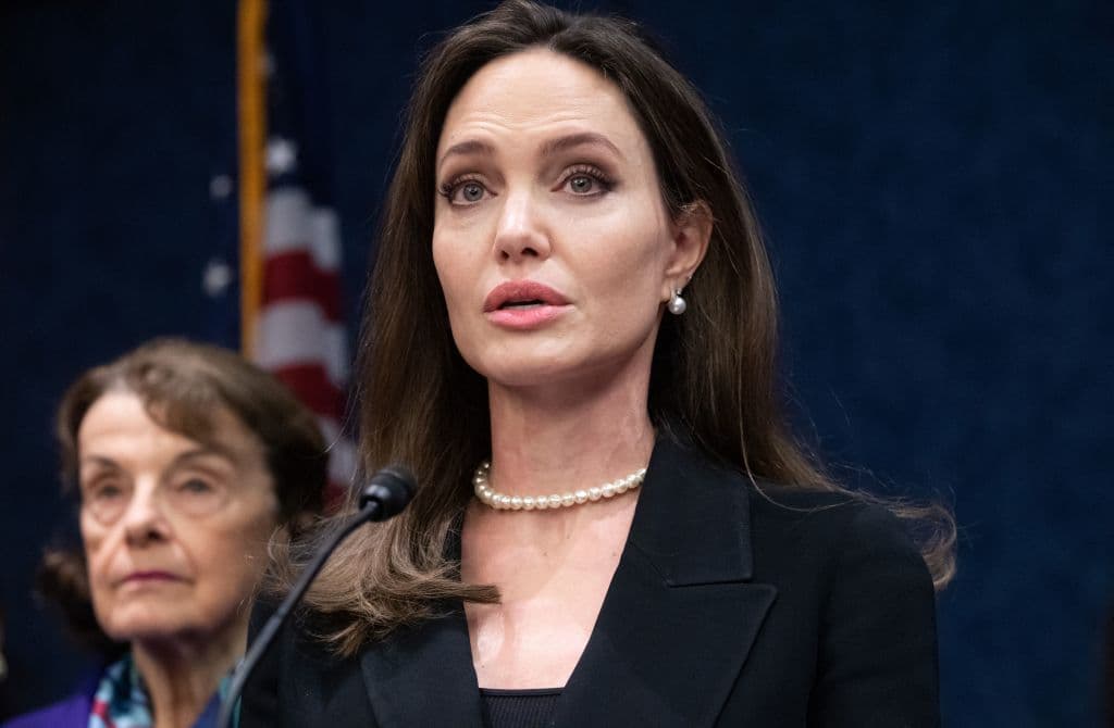 Angelina Jolie Goes to Capitol Hill to Push for Renewal of Violence Against Women Act