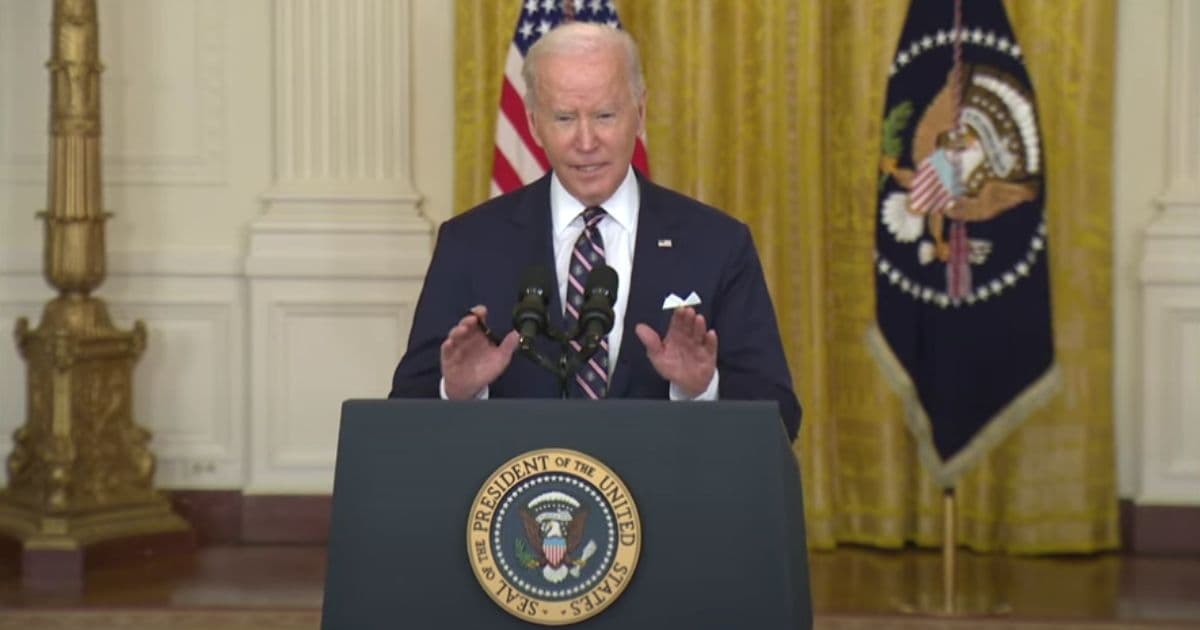 Putin Must Be Laughing: Biden Slurs His Words, Speaks Nonsense During Update on Russia and Ukraine