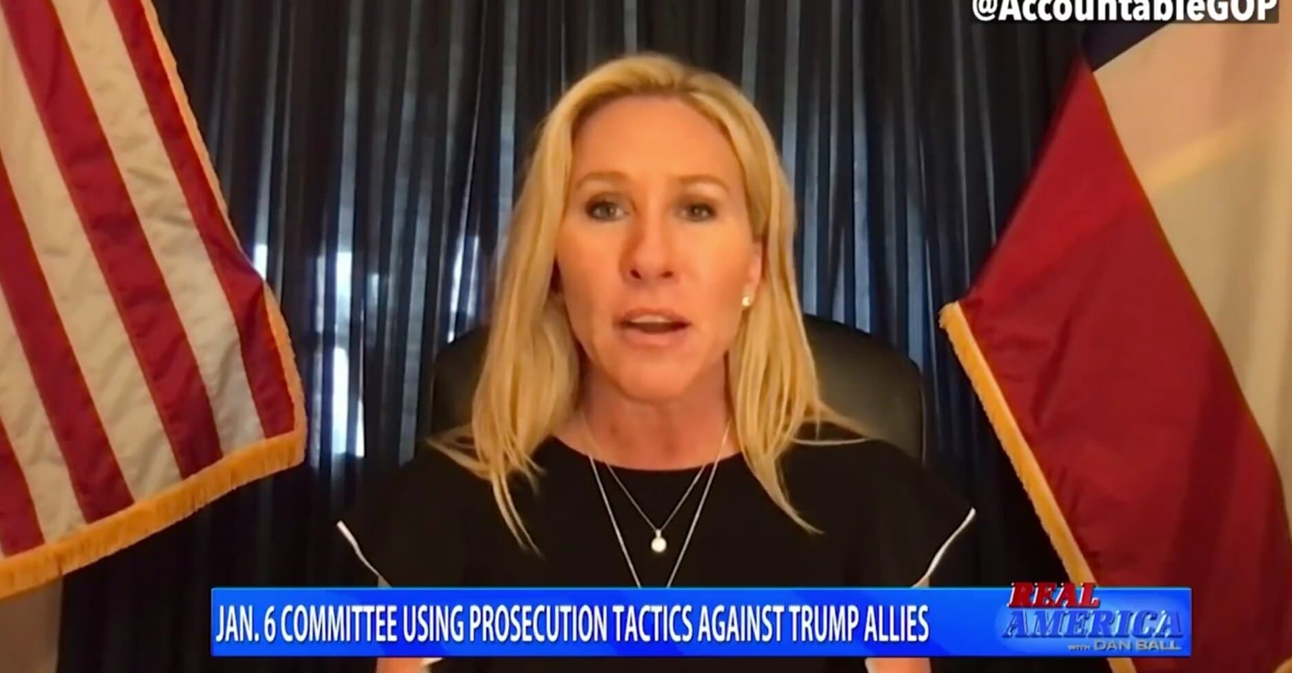 Marjorie Taylor Greene Suggests Pelosi Is Using  ‘Gazpacho Police’ to Spy on Members of Congress