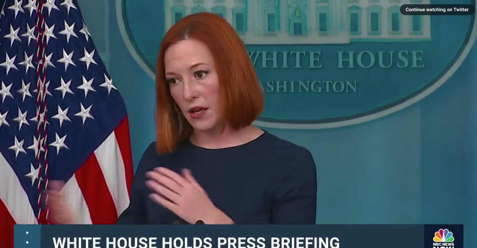 Psaki Says Gov’t Assessing the ‘Threat Environment’ of US Trucker Convoy