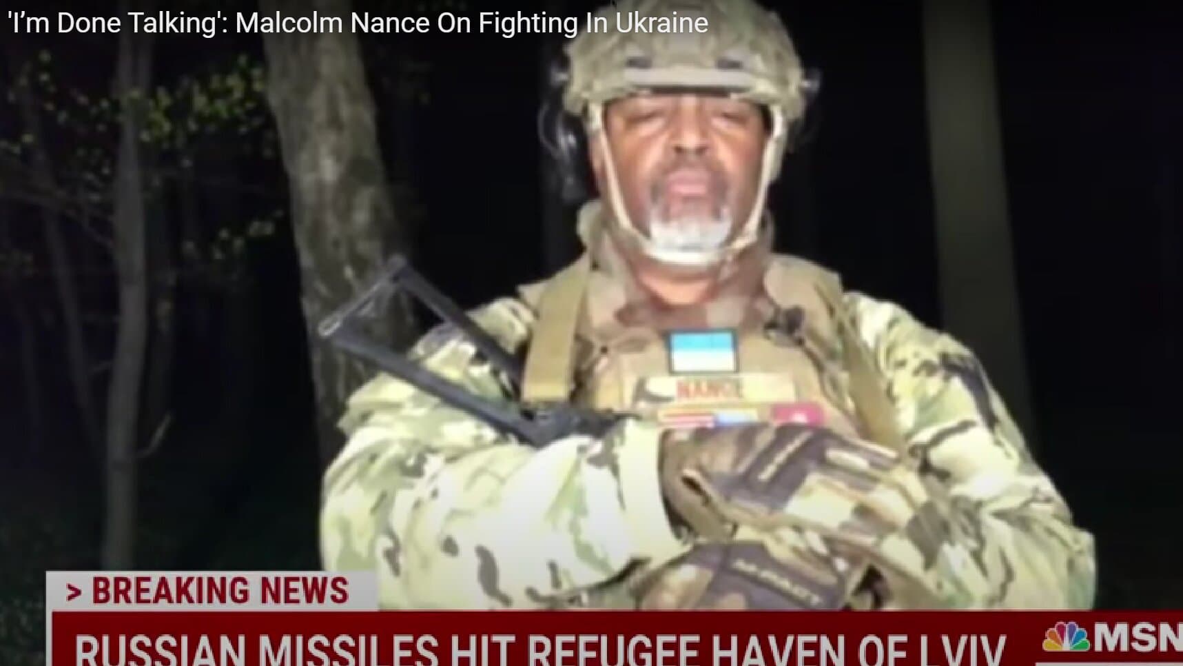 Former MSNBC Analyst Joins Ukrainian Fighters: ‘It’s Time to Take Action’