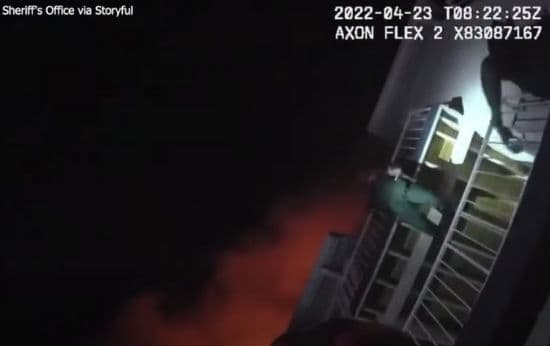Florida Deputy Saves Baby From Apartment Fire and It’s Caught on Tape