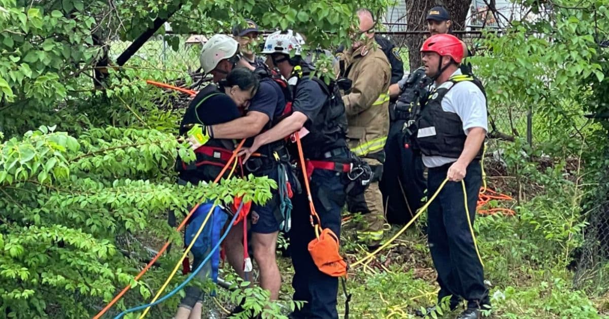 Woman Stranded in Drainage Flume Calls 911 as Water Rapidly Rises: 'I’m About to Be Swept Away'
