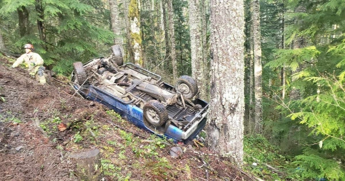 Hero Hiker Leads Rescuers to Critical Rollover Crash Deep in Woods After Fruitless 2-Hour Search