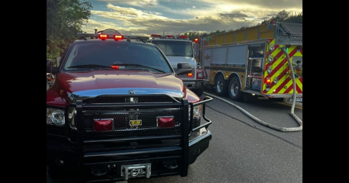 Good Samaritan Rescues Driver from Burning Car Right Before Car Explodes, Trapping First Responders