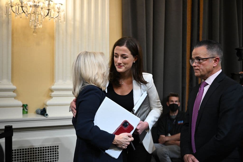 Cameras Catch Telling Moment Between Liz Cheney and Cassidy Hutchinson Right After Hearing