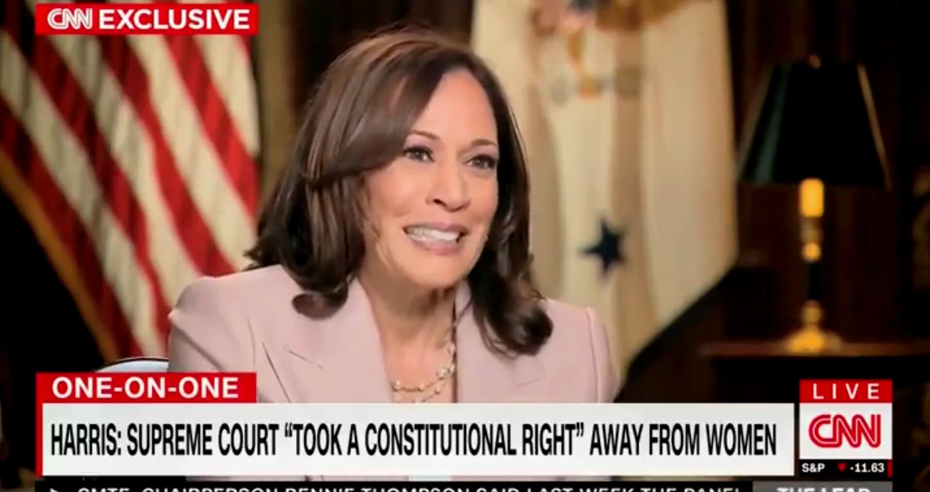 How Inspiring: Harris Says She Thought About Roe v Wade Being Overturned ‘As the Daughter of a Woman’