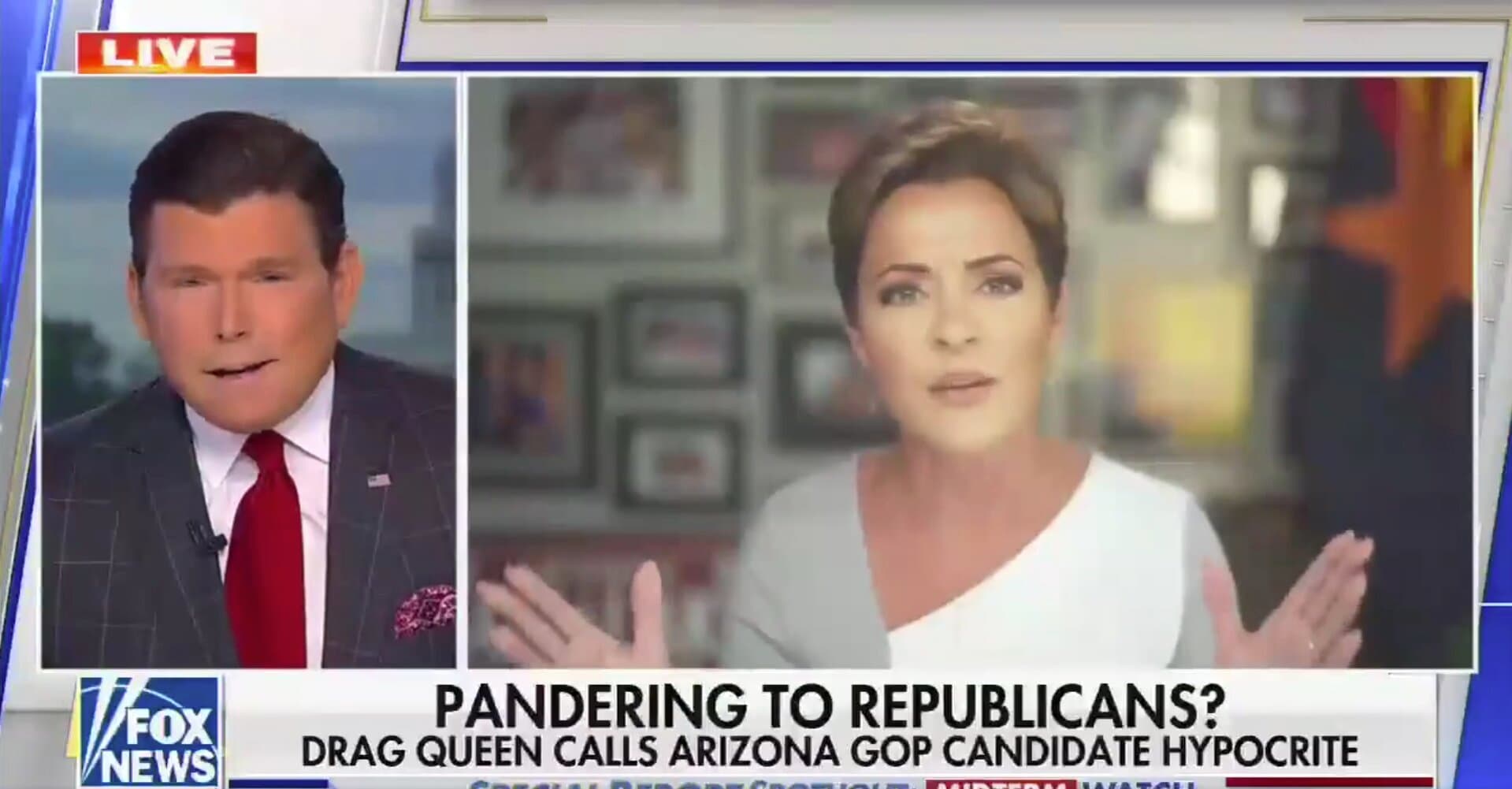 AZ GOP Gubernatorial Candidate Spars With Fox News Over Alleged Past Support of Drag Queens